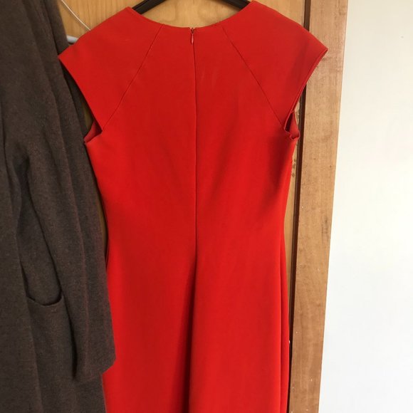 Red Zara shift dress size Medium - Picture 3 of 4